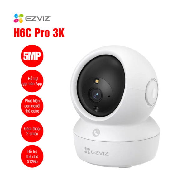 Camera WiFi quay quét EZVIZ H6C Pro 3K 5MP