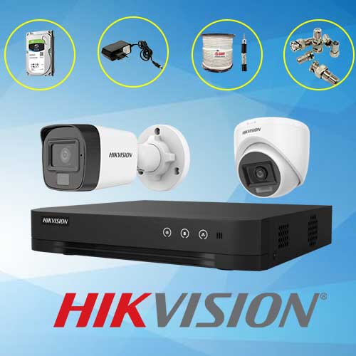 TRỌN BỘ 2 CAMERA 1080P HIKVISION 2.0MP