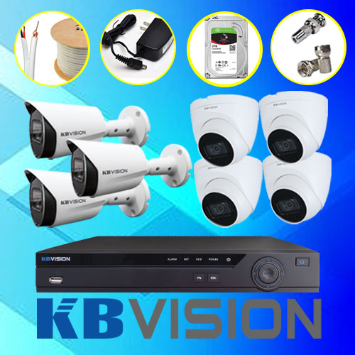 TRỌN BỘ 7 CAMERA 4IN1 KX-C2121S5 2.0MP